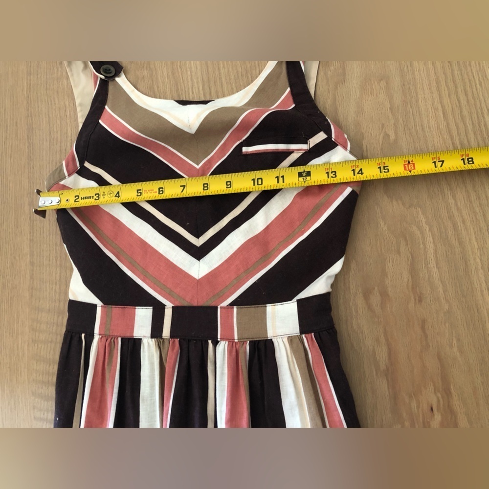Cooperative|Urban Outfitters Boho Linen striped dress,open back, Lagenlook/Artsy - Picture 12 of 13